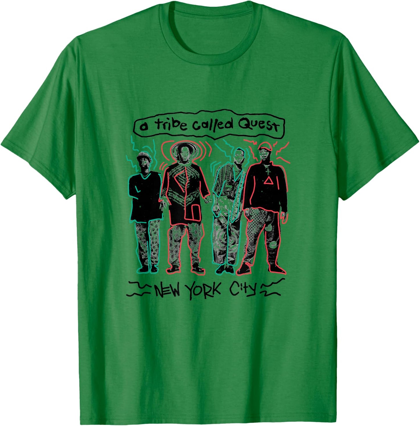 A Tribe Called Quest NYC Doodle T-Shirt - T-Shirt | Irish Green