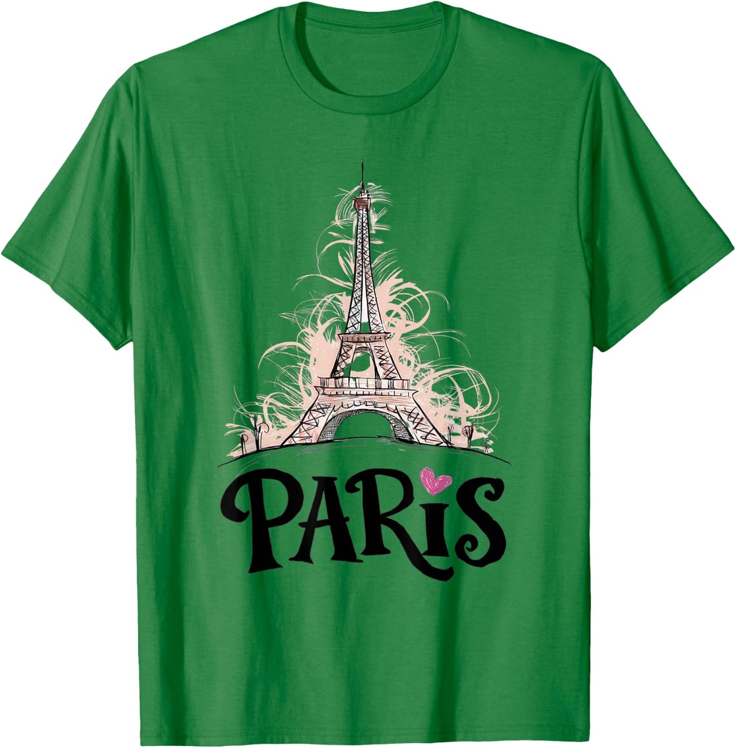 Eiffel Tower Paris Holiday France Souvenir Women Girls T-Shirt - T-Shirt | Irish Green