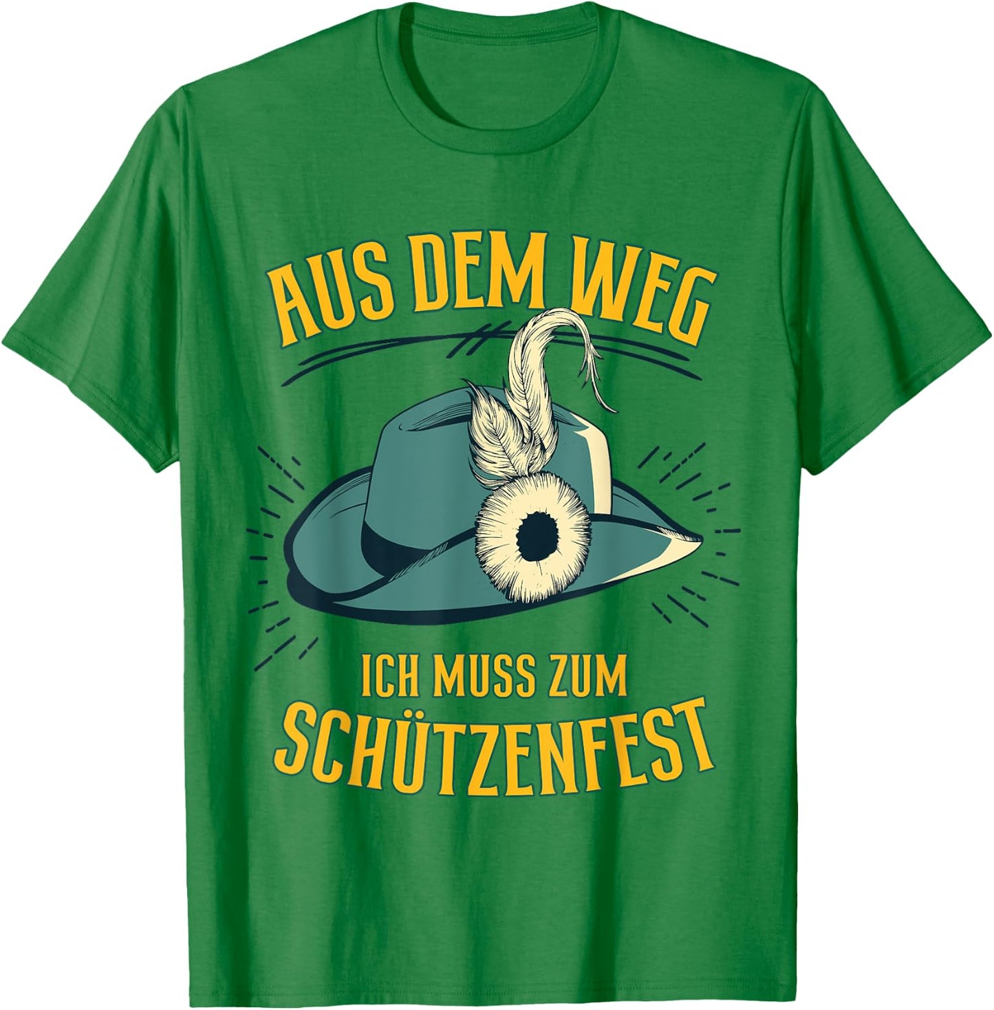 Men's Shooting Festival Clothing Men's Shooting Club Outfit Folksfest , White, s T-Shirt - T-Shirt | Irish Green