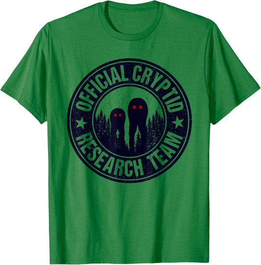 Official Cryptid Research Team Fresno Nightcrawler T-Shirt - T-Shirt | Irish Green