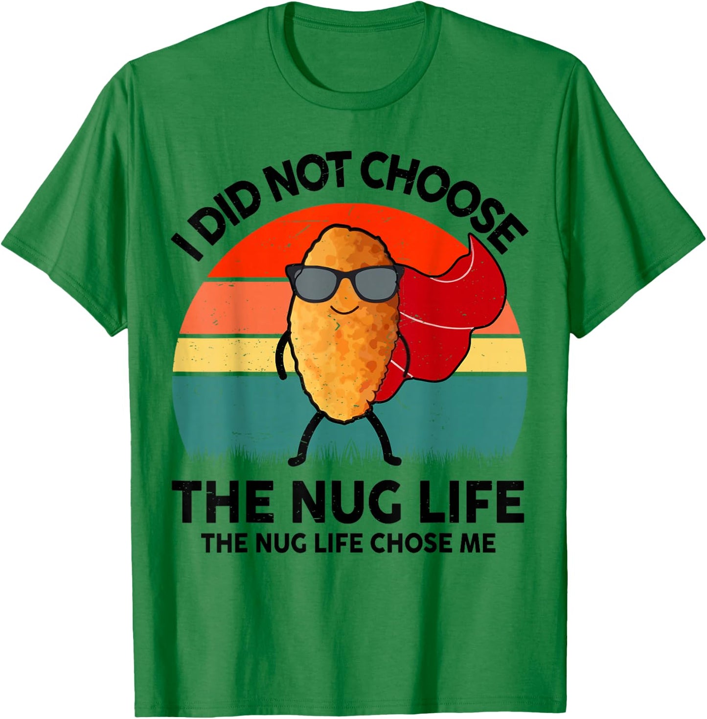 Funny Nug-Life Kids Toddler Boy I Love Chicken Nuggets Retro T-Shirt - T-Shirt | Irish Green