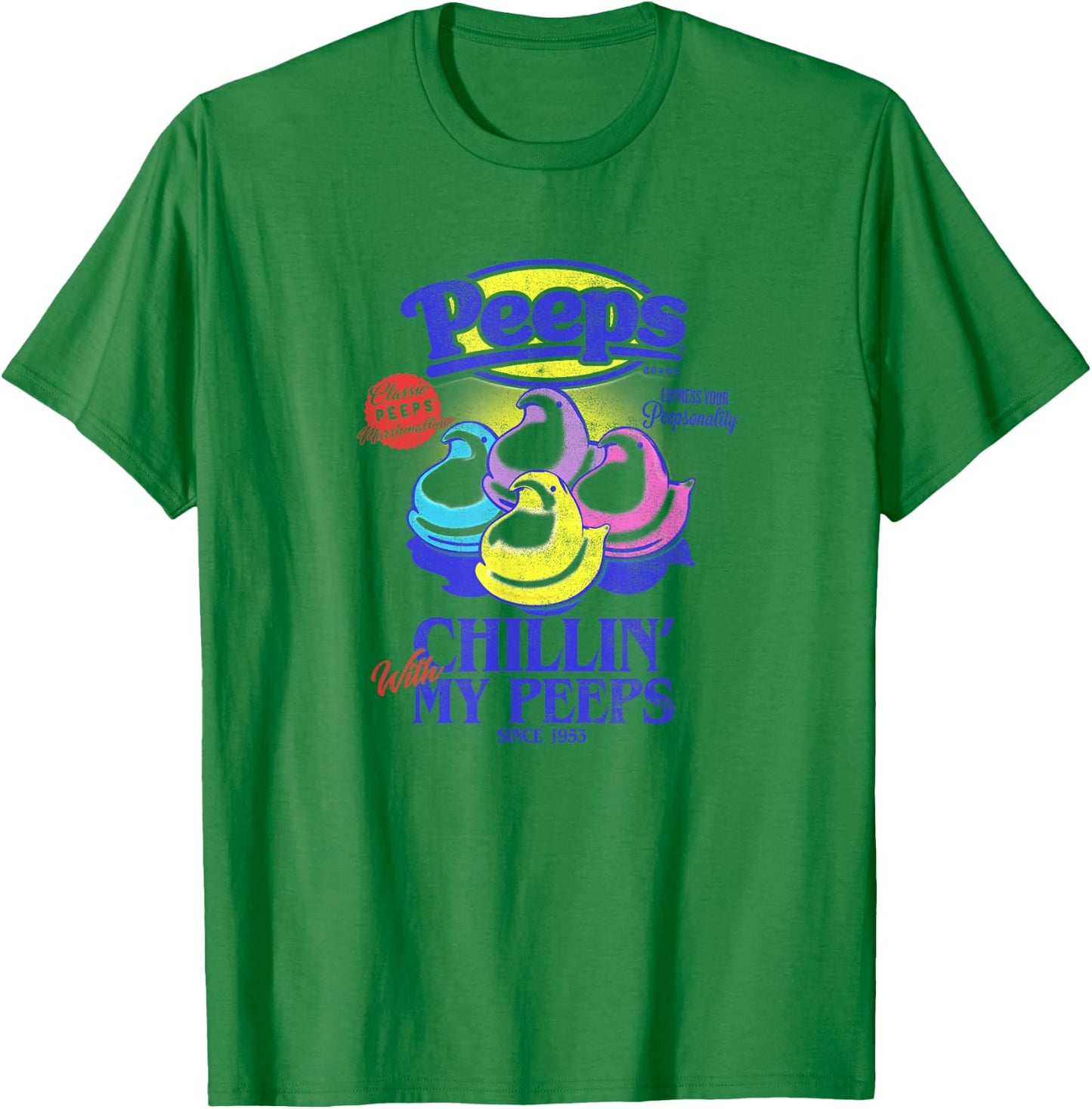 Peeps Easter Chillin' With My Peeps Since 1953 T-Shirt - T-Shirt | Irish Green