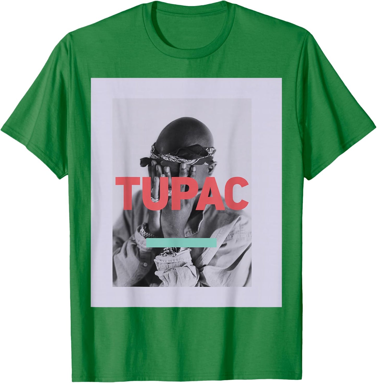 Official Tupac Photo T-Shirt - T-Shirt | Irish Green