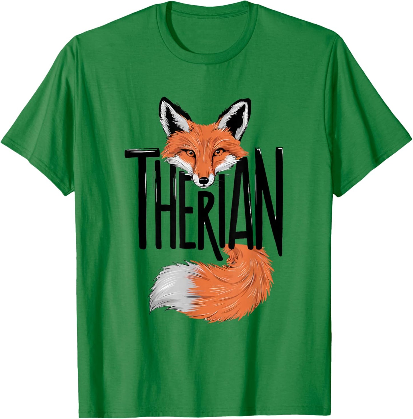 Mask Therian Fox , white, S T-Shirt - T-Shirt | Irish Green