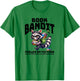 Racoon-Bookworm-Book Bandit-Fueled by Fiction T-Shirt - T-Shirt | Irish Green