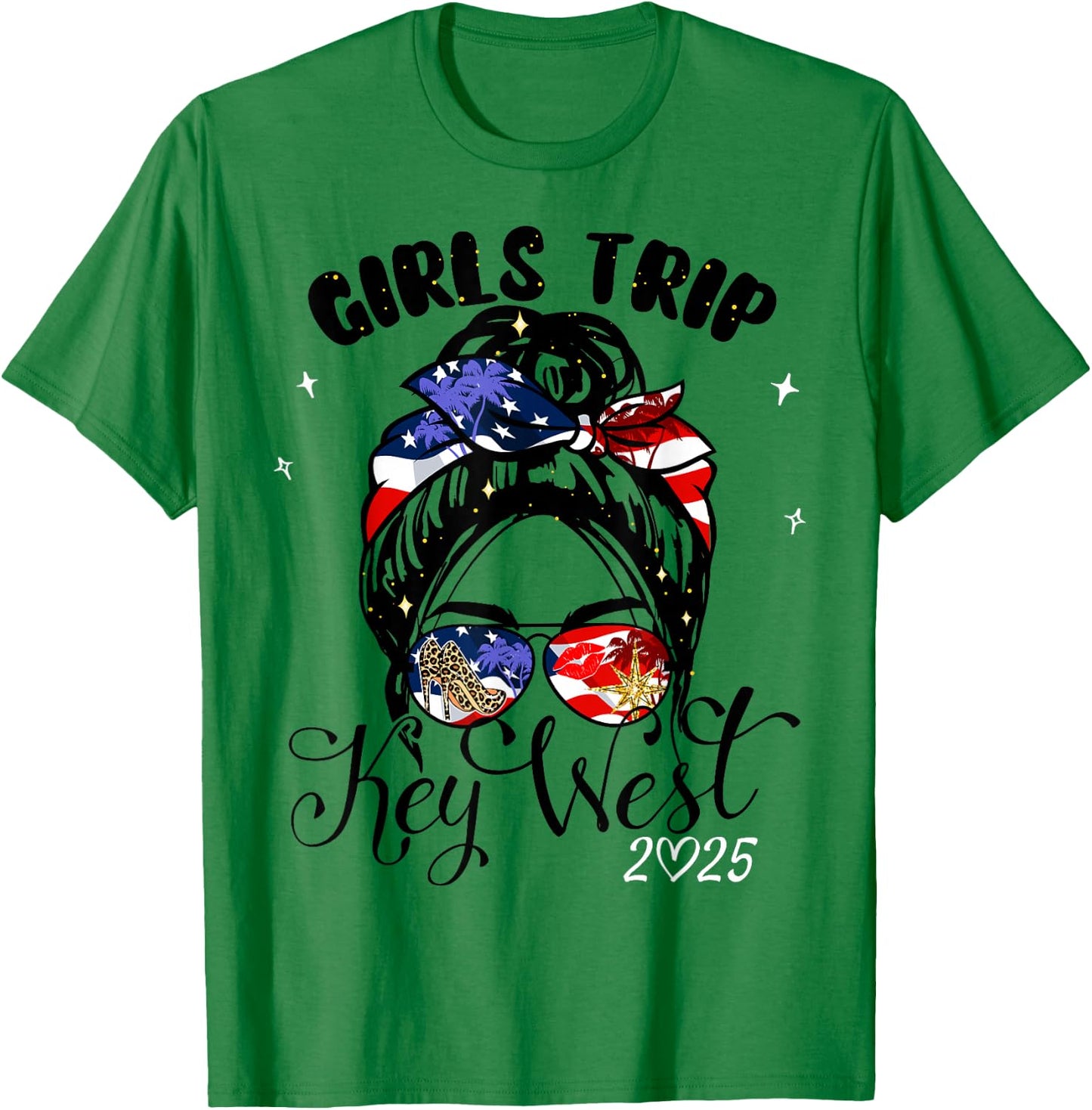 Girls Trip Key West 2025 Weekend Birthday Squad T-Shirt - T-Shirt | Irish Green