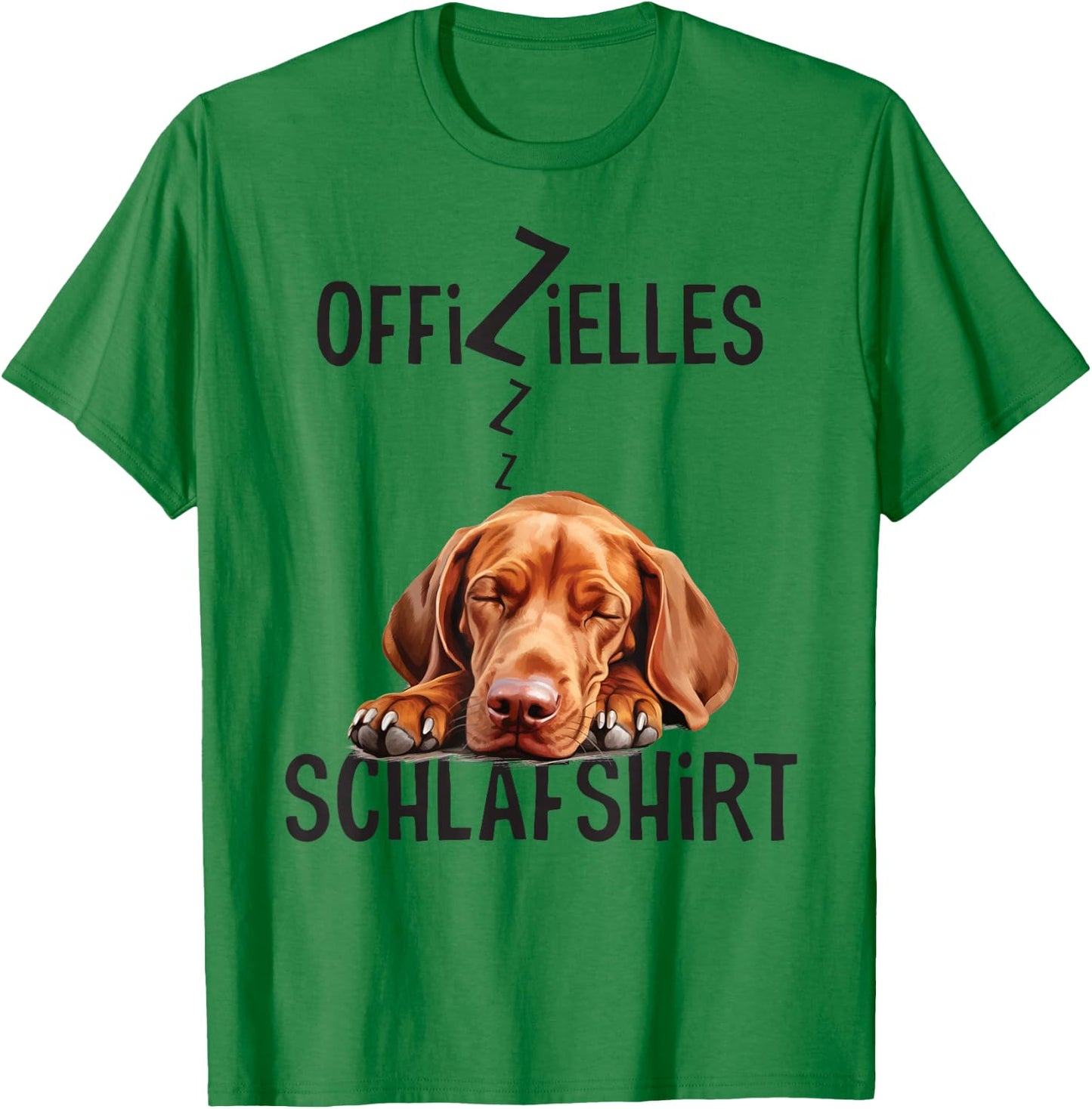 Vizsla Offizielles Schlafshirt Mit Hund Lustig T-Shirt - T-Shirt | Irish Green