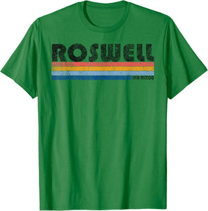 Vintage 1980s Style Roswell New Mexico T-Shirt - T-Shirt | Irish Green