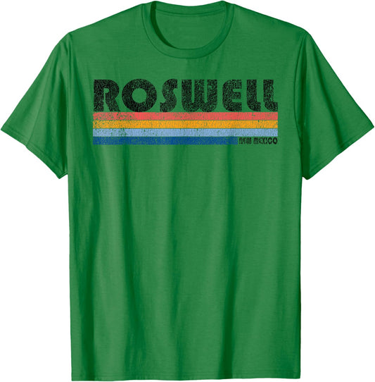 Vintage 1980s Style Roswell New Mexico T-Shirt - T-Shirt | Irish Green