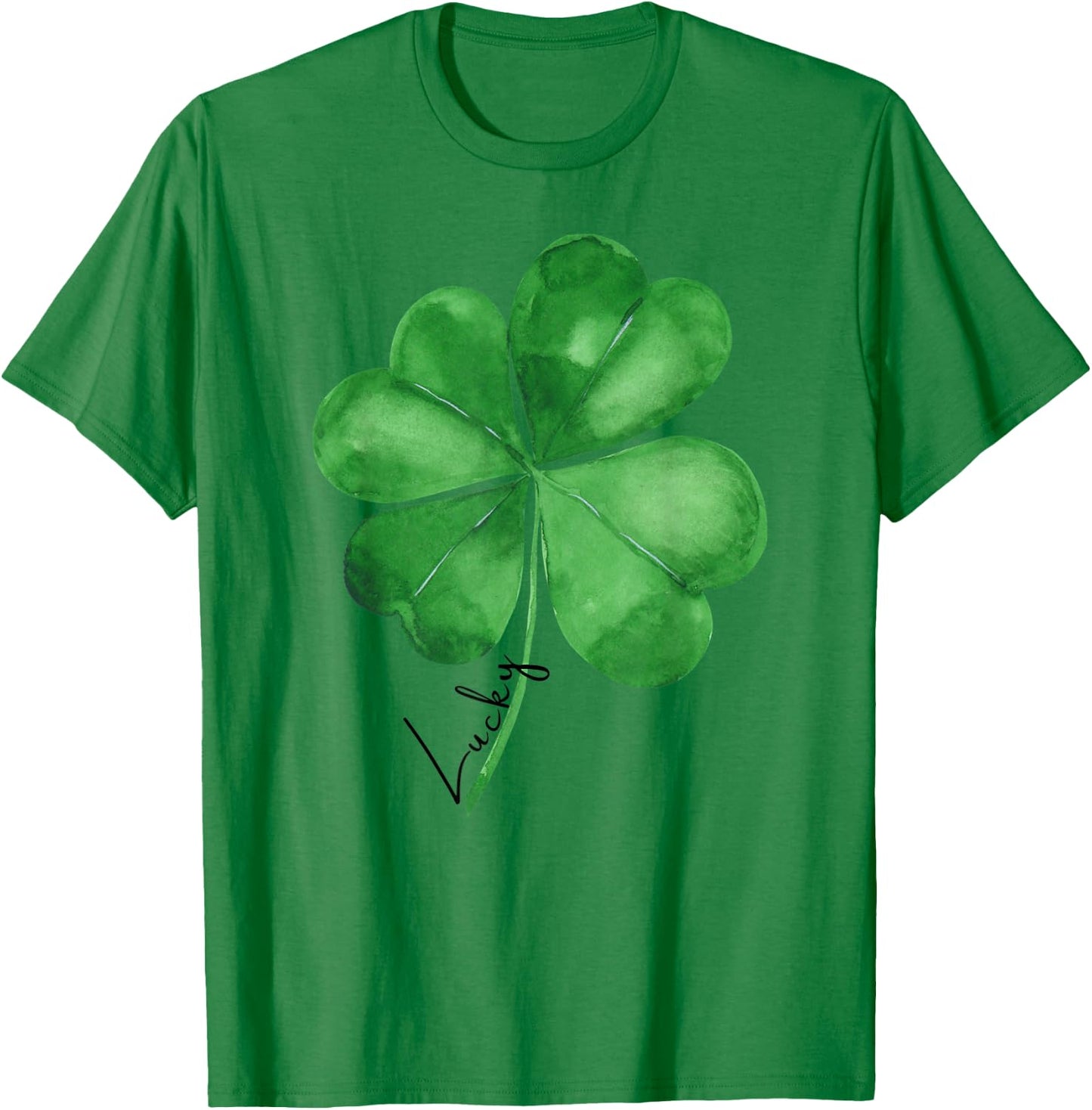 St Patricks Day Shirt Women's - Shamrock Clover Graphic T-Shirt - T-Shirt | Irish Green