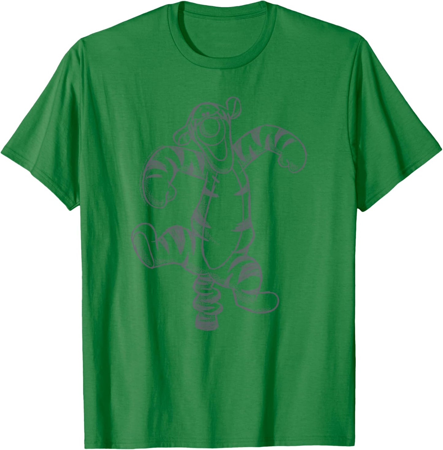 Disney Winnie the Pooh Tigger Sketch T-Shirt - T-Shirt | Irish Green