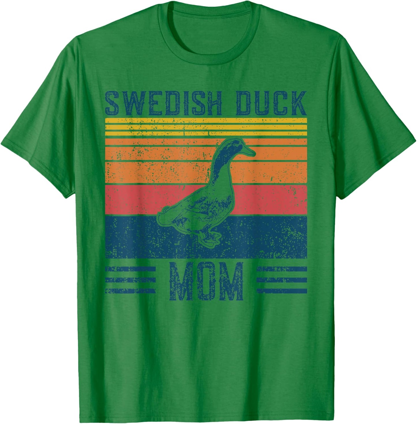 Best Duck Mom Women - Vintage Swedish Duck T-Shirt - T-Shirt | Irish Green