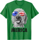 Goldendoodle Doodle 4th of July Merica Men USA American Flag T-Shirt - T-Shirt | Irish Green