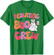 Pediatric Boo Crew Retro Halloween Ghosts Peds Nurse T-Shirt - T-Shirt | Irish Green
