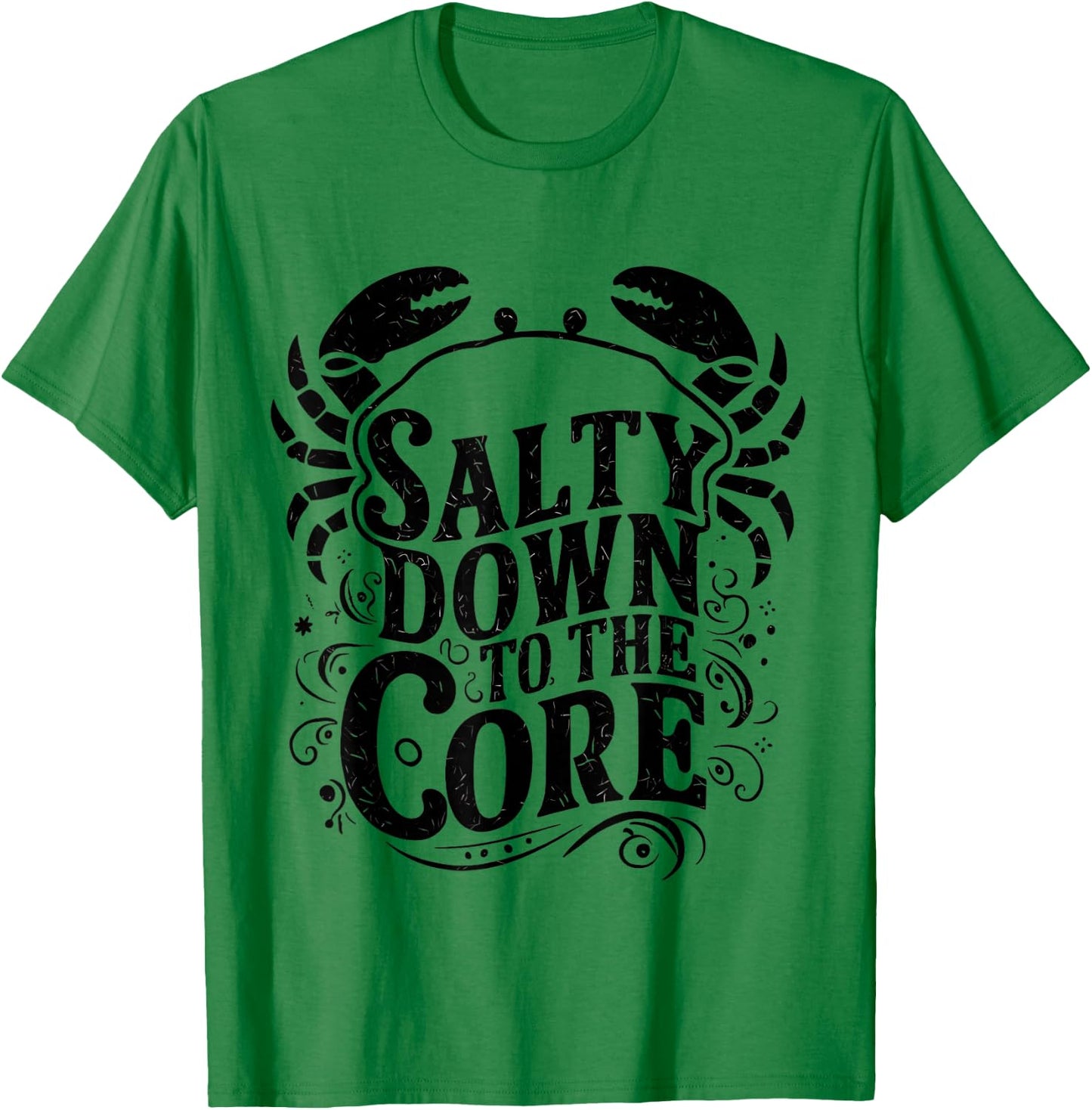 Salty Down To The Core Crab T-Shirt - T-Shirt | Irish Green