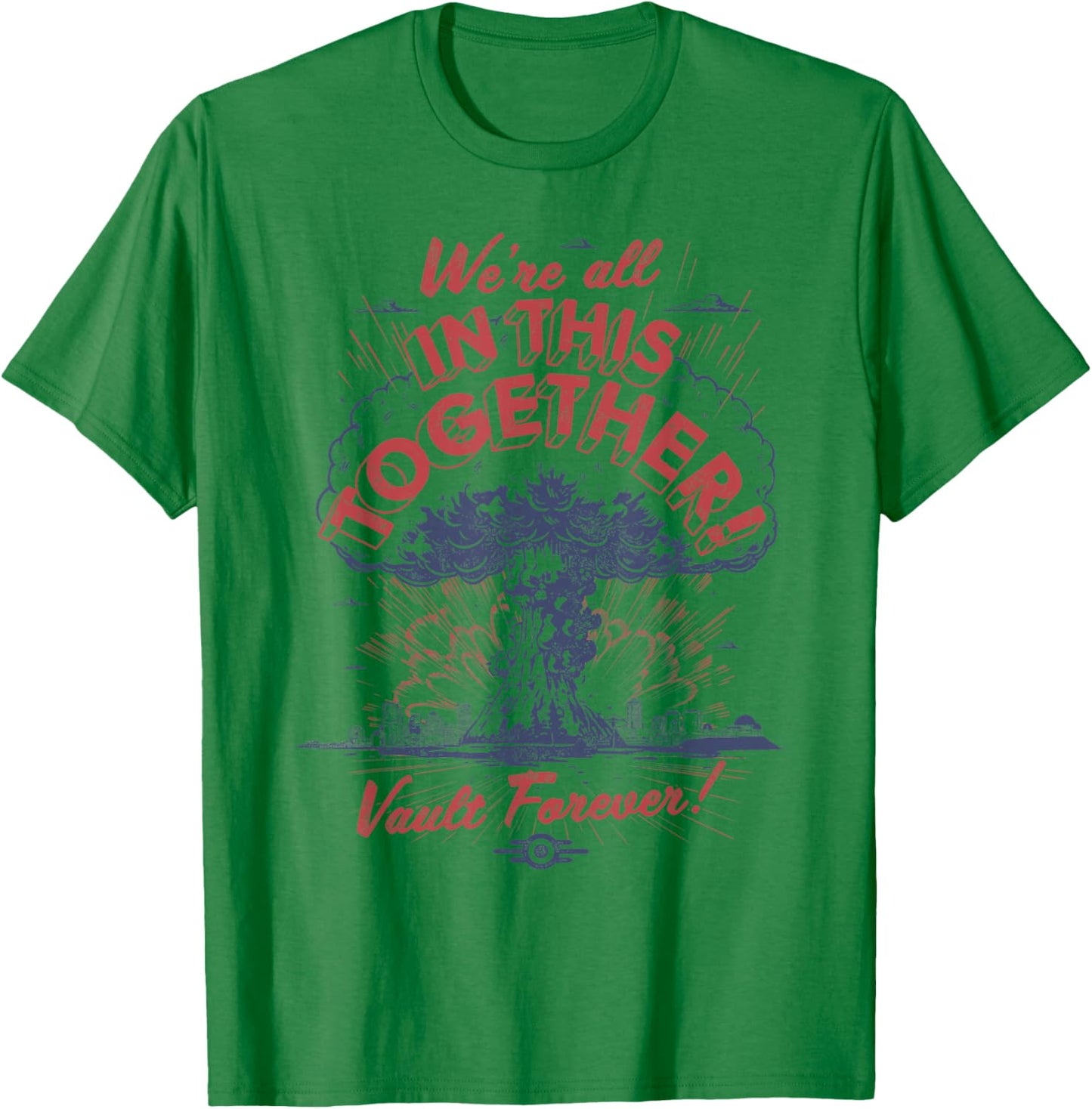 Fallout We all sit in the same boat , silver T-Shirt - T-Shirt | Irish Green