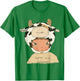 Faeries Exist Somewhere Cow Hat Fairy Core T-Shirt - T-Shirt | Irish Green