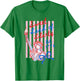 Sweet Land of Liberty EST 1776 Striped 4th of July T-Shirt - T-Shirt | Irish Green