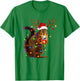 Cute Squirrel Christmas Xmas Lights Santa Squirrel Women Men T-Shirt - T-Shirt | Irish Green