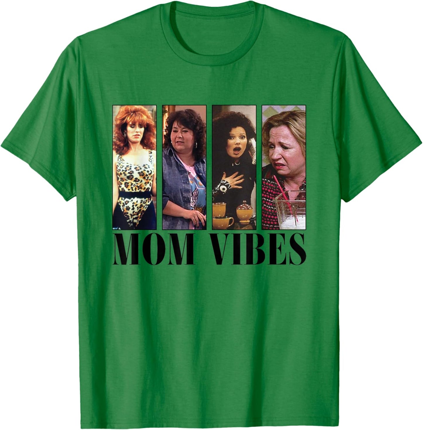 Mom Vibes Sitcom Mom Cool Mother's Day Mother's Day Vibes 70s , gray T-Shirt - T-Shirt | Irish Green