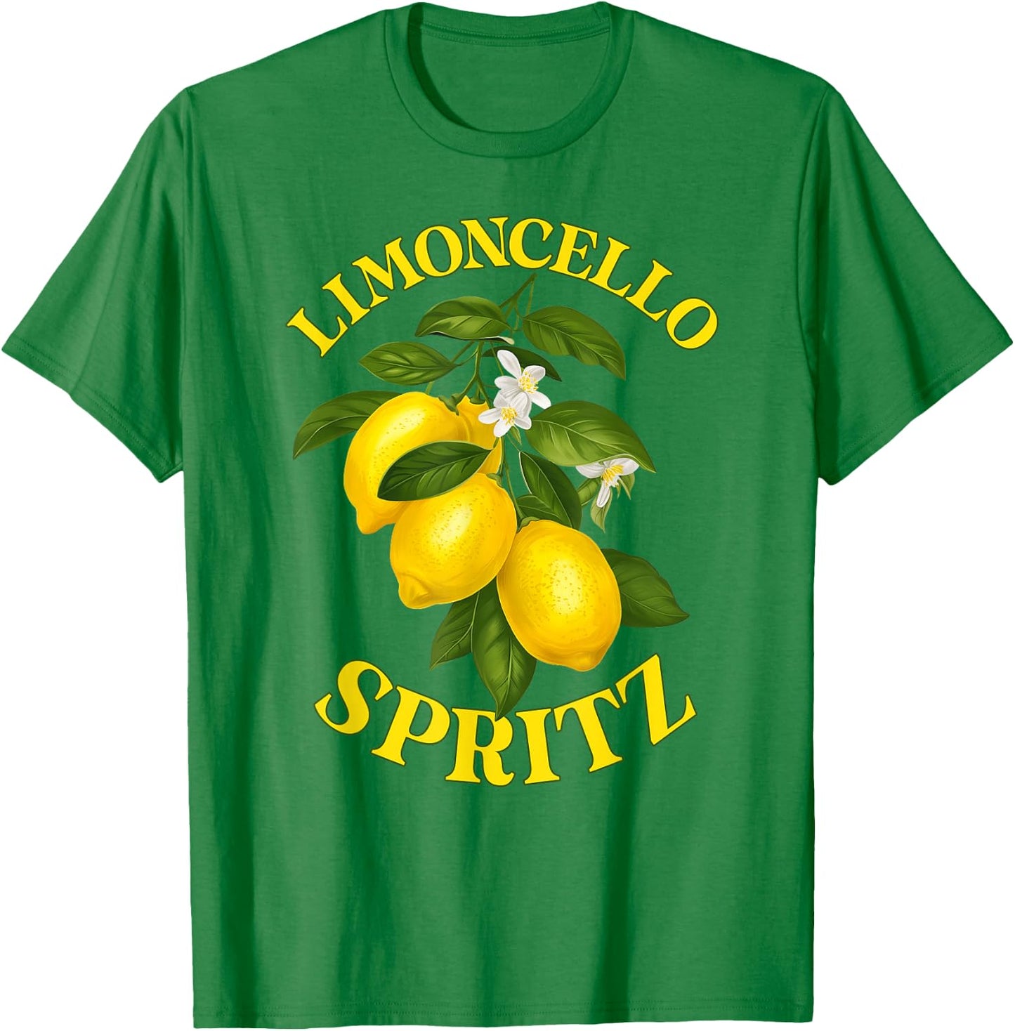LIMONCELLO SPRITZ X Lemons Liqueur Lemon Liqueur Lemon Fun , White T-Shirt - T-Shirt | Irish Green