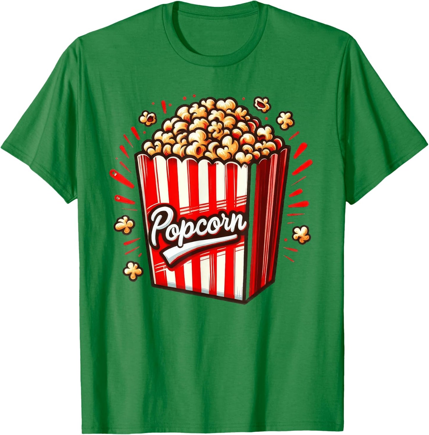 Popcorn Haarreif , White T-Shirt - T-Shirt | Irish Green