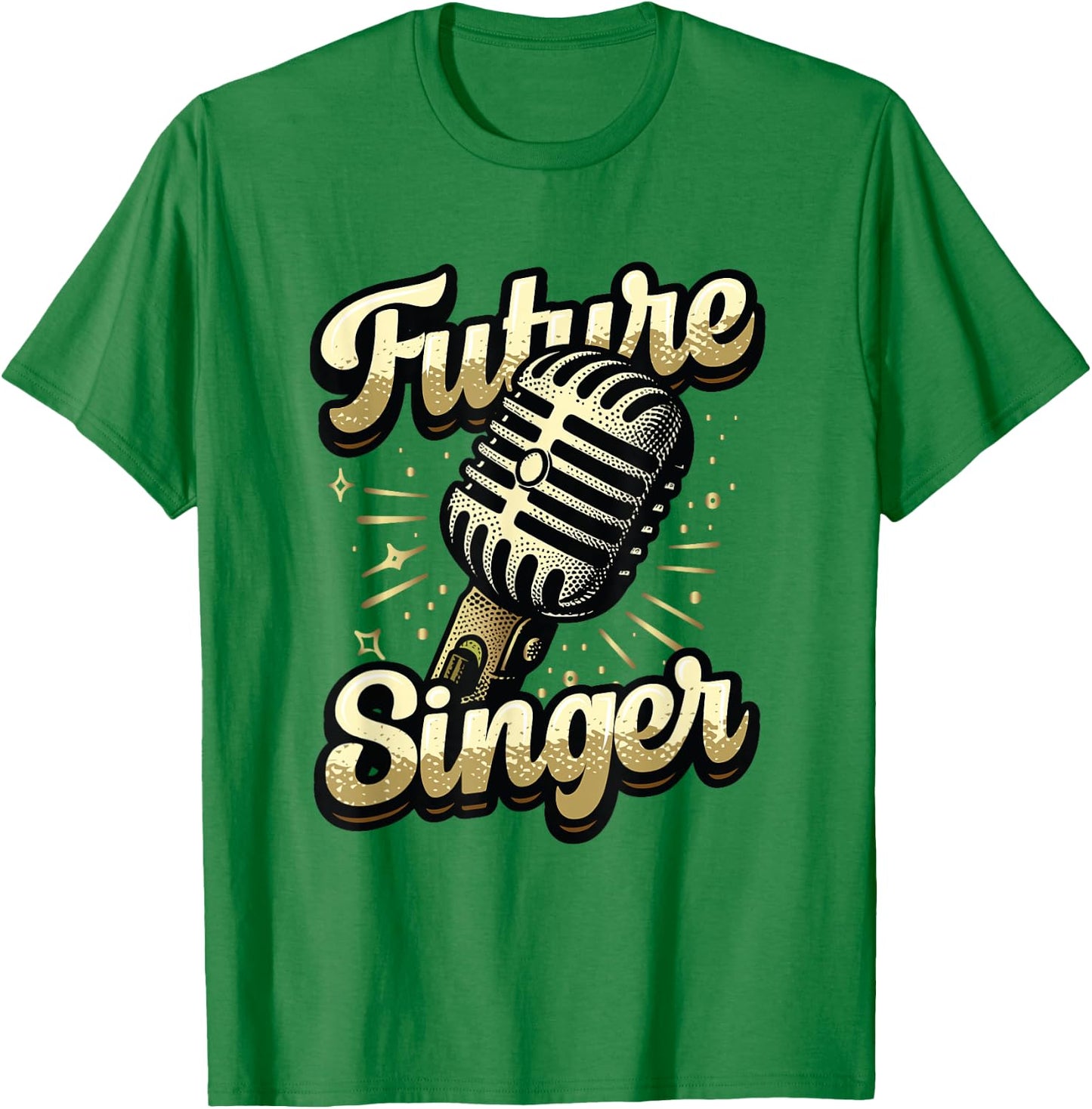 Future Singer Kids Choir Band Singing T-Shirt - T-Shirt | Irish Green