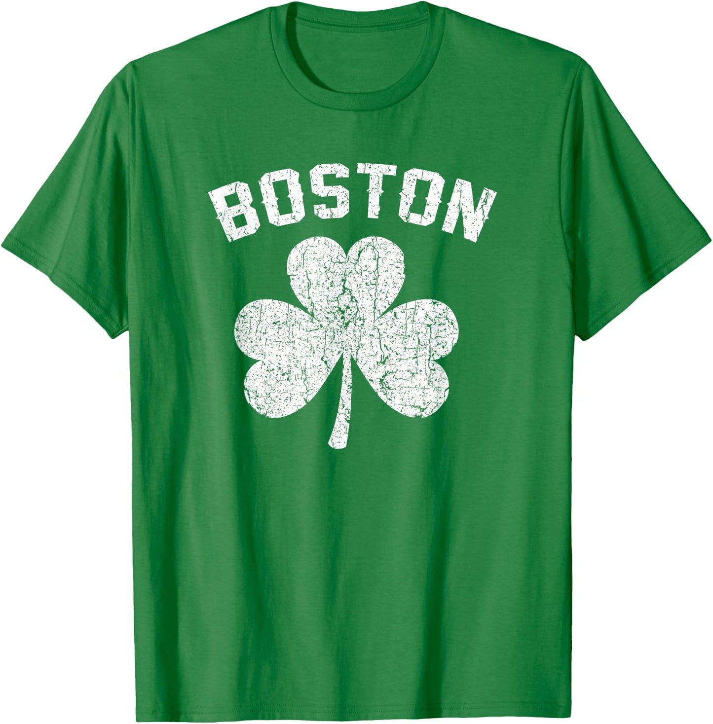 Boston Shamrock Clover Irish Pride St Patrick's Day T-Shirt - T-Shirt | Irish Green