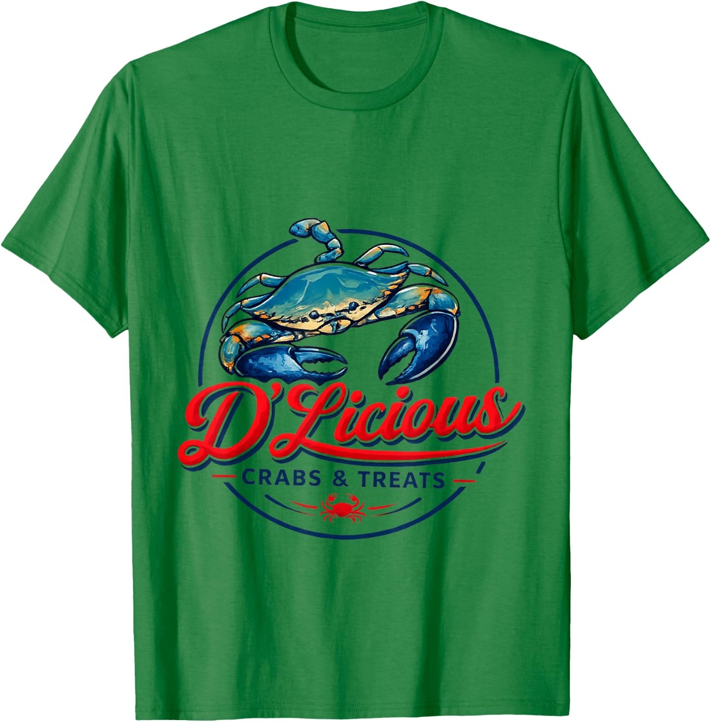 D’Liciouc Crabs & Treats T-Shirt - T-Shirt | Irish Green