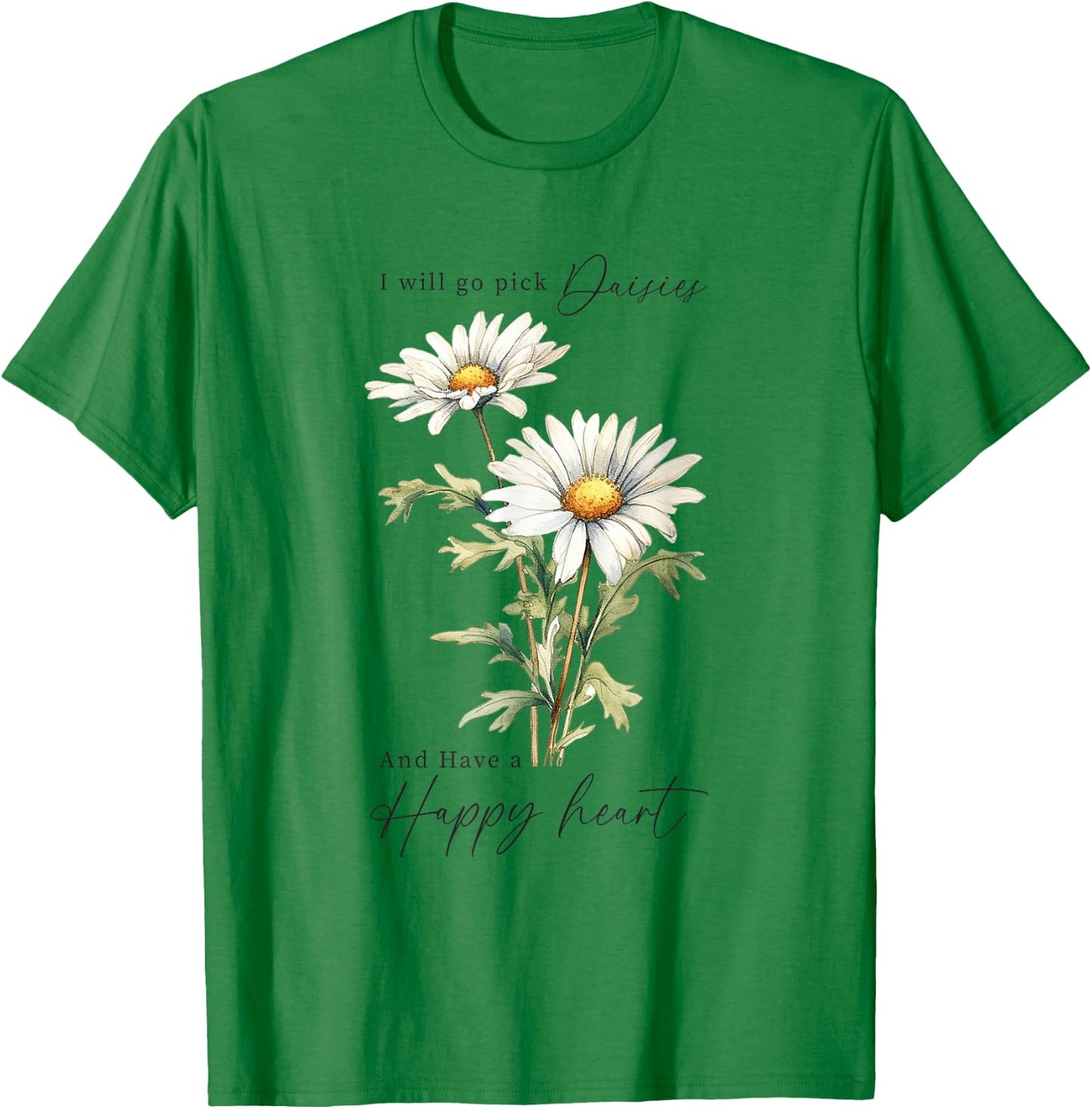 Sommerblume Botanische Naturliebhaber Blumenkunst Wildblume T-Shirt - T-Shirt | Irish Green