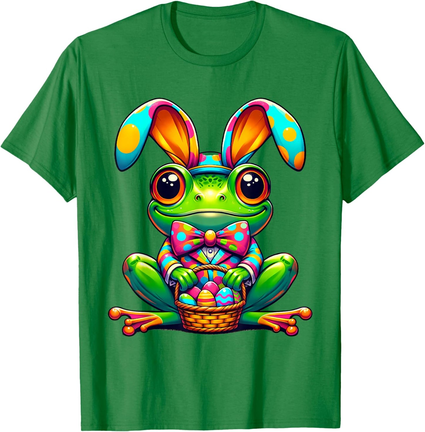 Easter Frog Bunny Ears Women Men Kids T-Shirt - T-Shirt | Irish Green