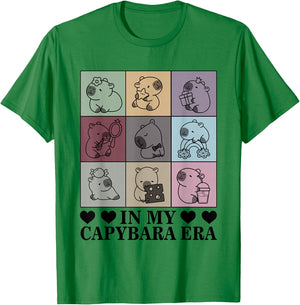 In My Capybara Era Capybara Lover Funny Capybara T-Shirt - T-Shirt | Irish Green