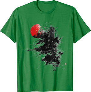 Anime Manga Abstract Motif Drawing Art Text Anime , White T-Shirt - T-Shirt | Irish Green