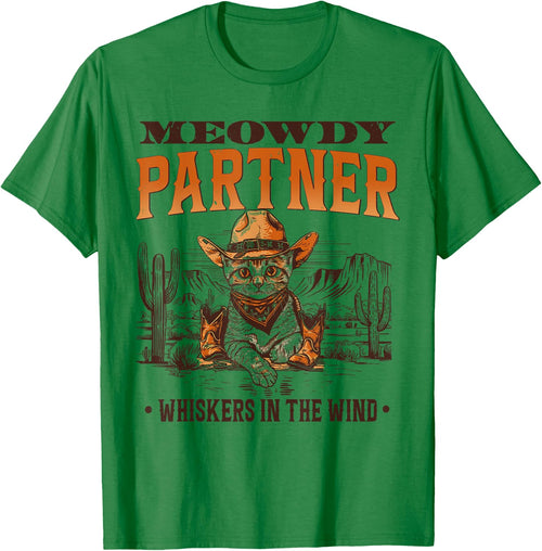 Meowdy Partner Cowboy Cat Vintage Women Kid
