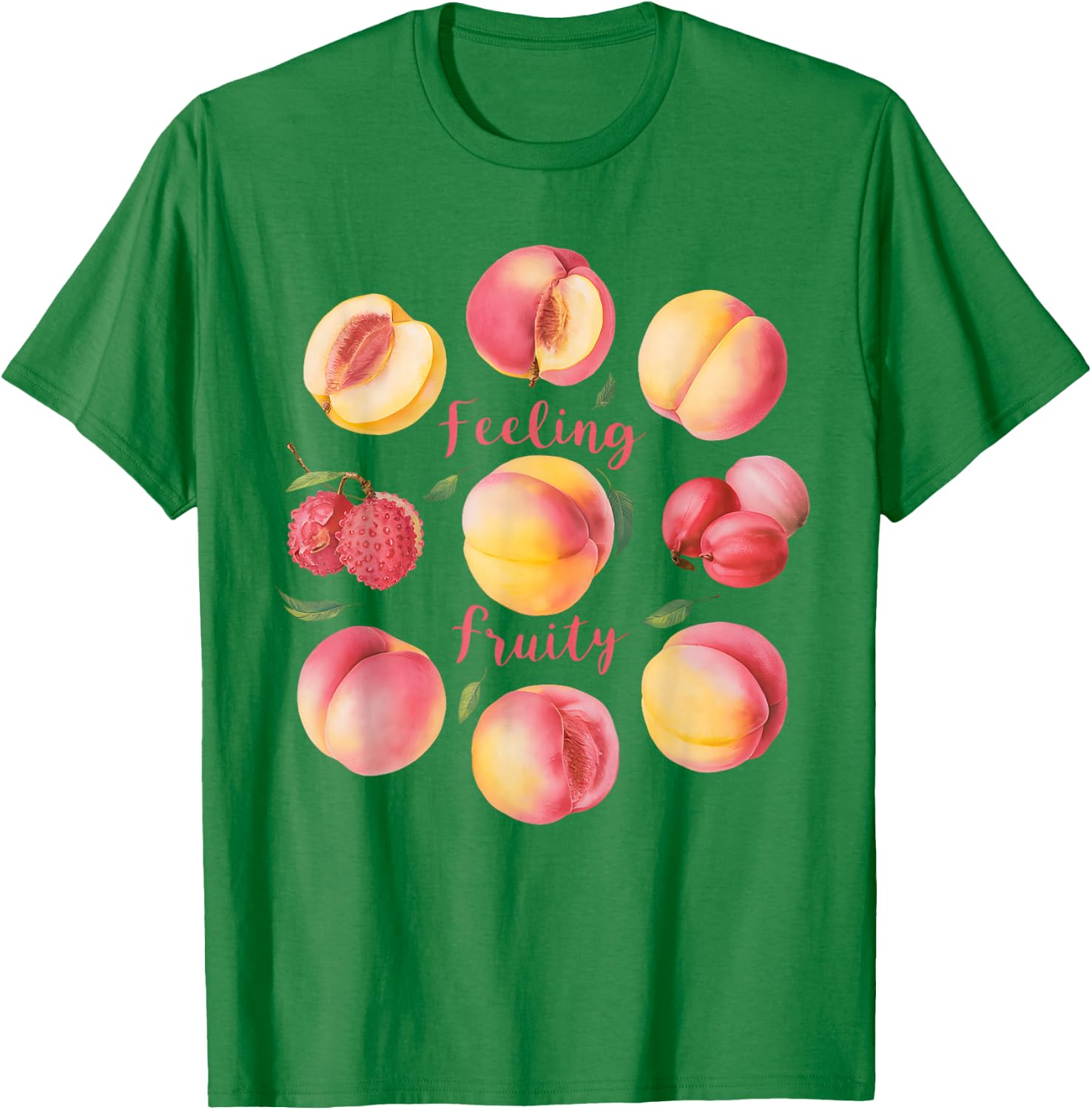 LGBTQ+ Feeling Fruity Peach Sapphic Subtle Pride Lesbian T-Shirt - T-Shirt | Irish Green