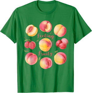 LGBTQ+ Feeling Fruity Peach Sapphic Subtle Pride Lesbian T-Shirt - T-Shirt | Irish Green