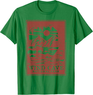 Wind Cave National Park T-Shirt - T-Shirt | Irish Green
