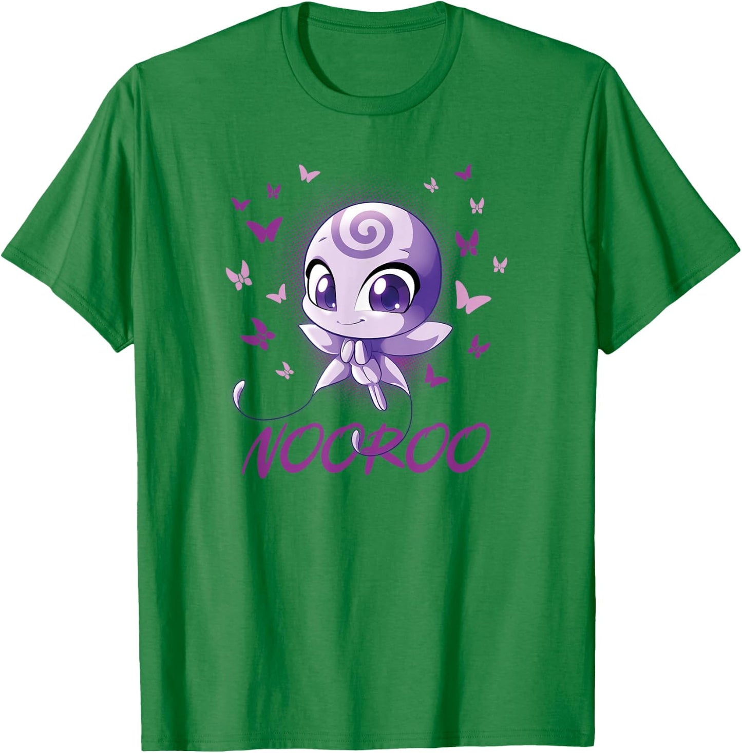 Miraculous Ladybug Kwamis Collection with Nooroo T-Shirt - T-Shirt | Irish Green