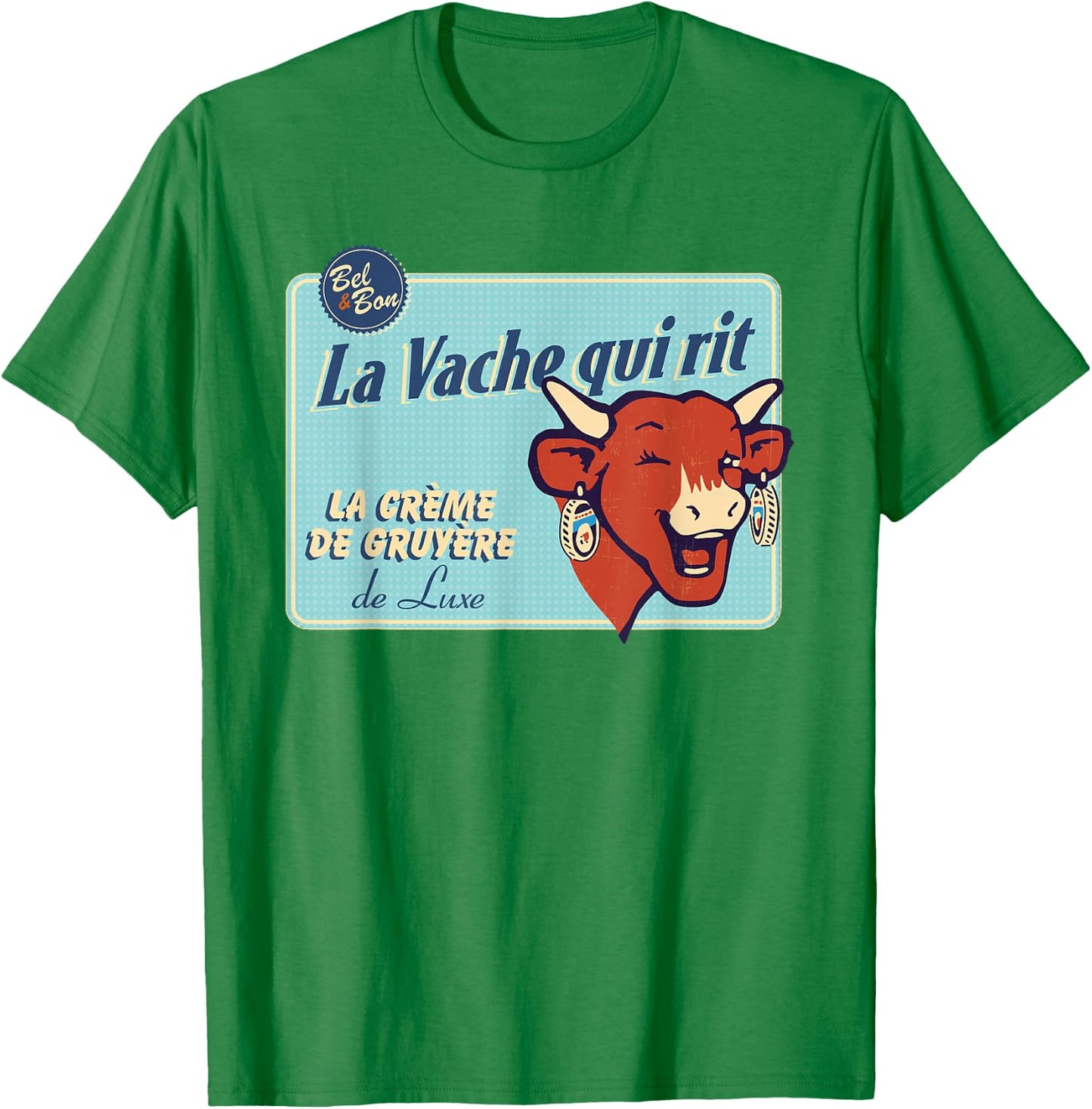 The Laughing Cow Luxury Cream Of Gruyere T-Shirt - T-Shirt | Irish Green