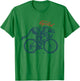 Cycling Cheetah, Cyclist Biking Bicycle Accessories T-Shirt - T-Shirt | Irish Green