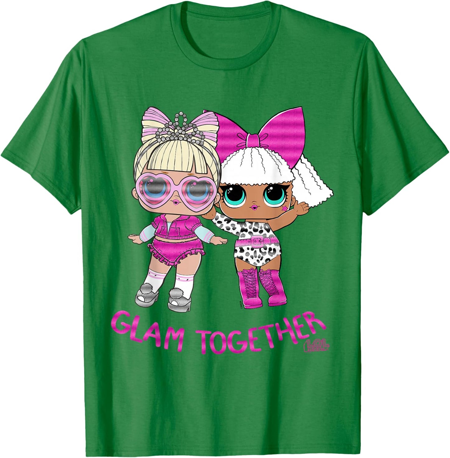 L.O.L. Überraschung! Pink Glitter GLAMOUR ZUSAMMEN T-Shirt - T-Shirt | Irish Green