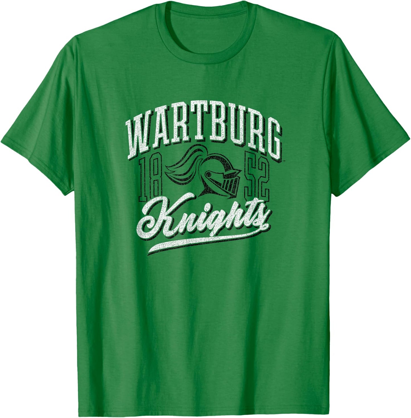 Wartburg College Knights Classic Vintage Script Emblem T-Shirt - T-Shirt | Irish Green