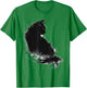 Abstract Cat Pattern Drawing Art Animal Cat , white, S T-Shirt - T-Shirt | Irish Green
