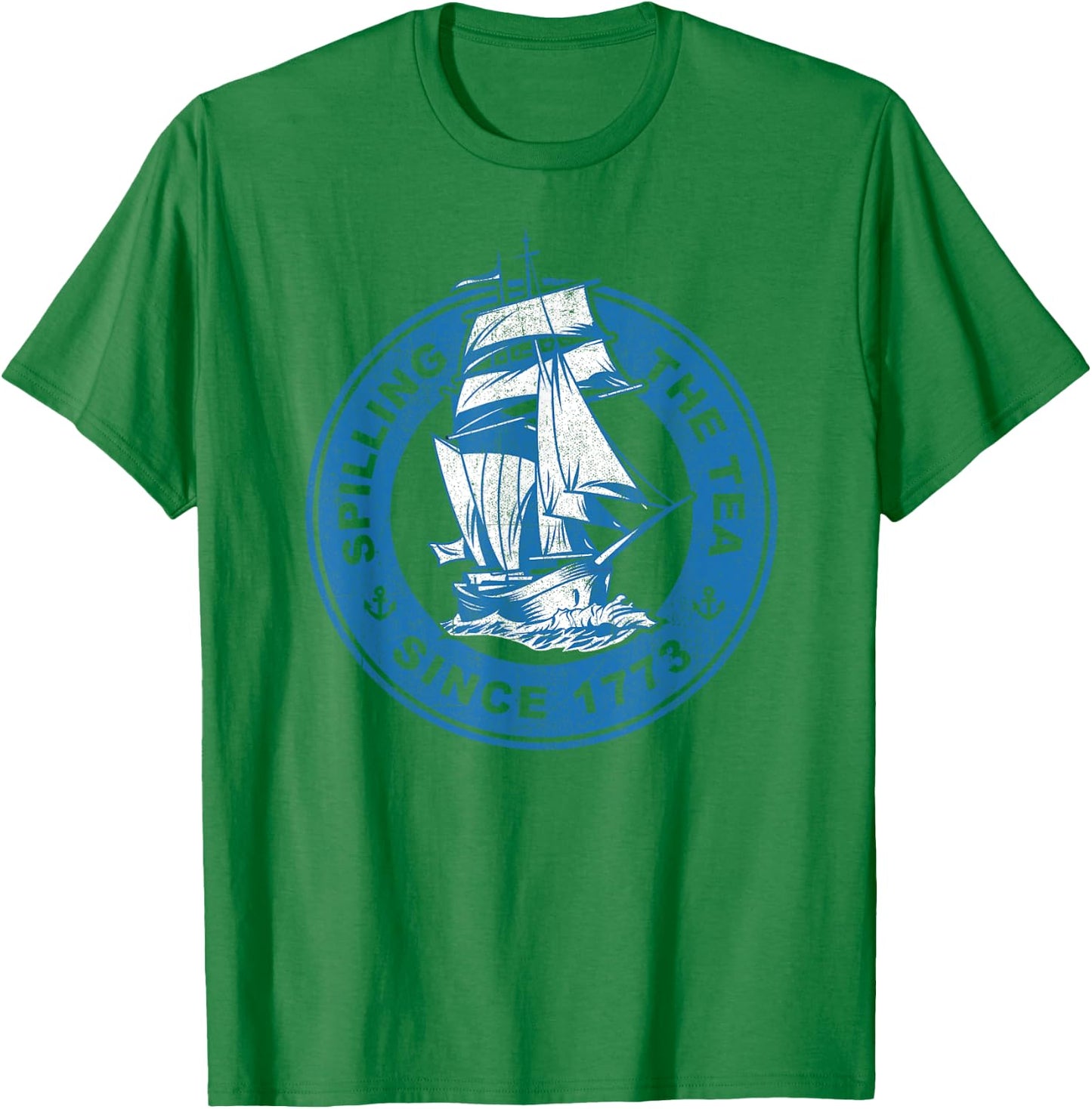 Spilling The Tea Since 1773 Funny US History Teacher Boston T-Shirt - T-Shirt | Irish Green