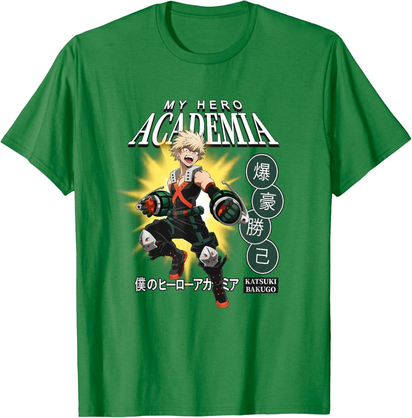 Ripple Junction x My Hero Academia Katsuki Bakugo Anime , blue T-Shirt - T-Shirt | Irish Green