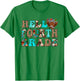 Hello Fourth Grade Team Highland Cow First Day Of 4th Grade T-Shirt - T-Shirt | Irish Green