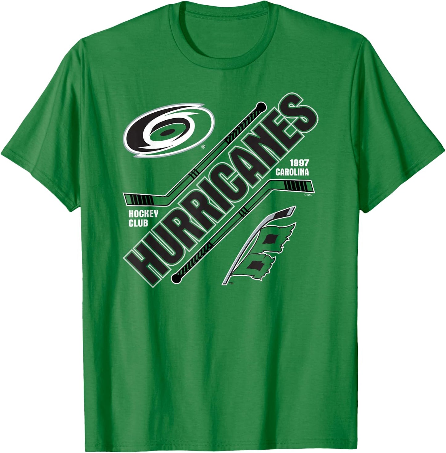 Carolina Hurricanes Force Red Officially Licensed T-Shirt - T-Shirt | Irish Green