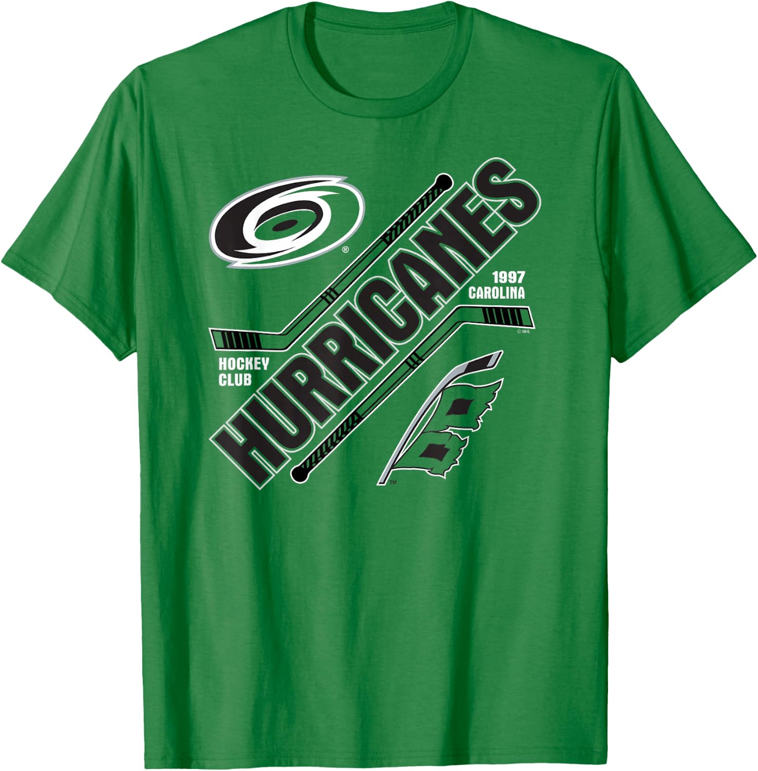 Carolina Hurricanes Force Red Officially Licensed T-Shirt - T-Shirt | Irish Green
