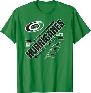 Carolina Hurricanes Force Red Officially Licensed T-Shirt - T-Shirt | Irish Green