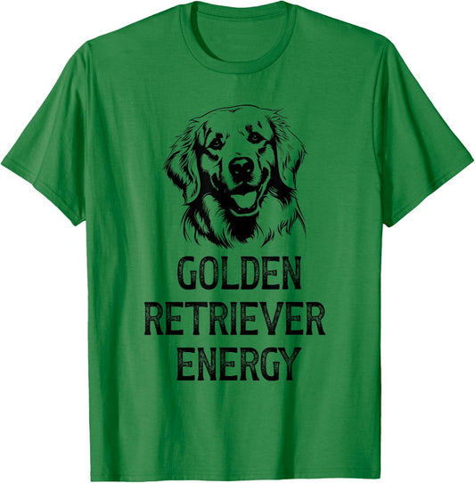 Golden Retriever Energy T-Shirt - T-Shirt | Irish Green